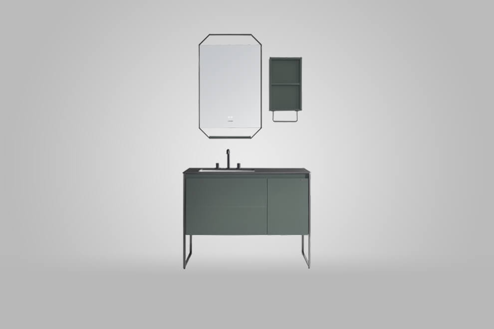 FAENZA Multi-layered solid wood bathroom cabinet