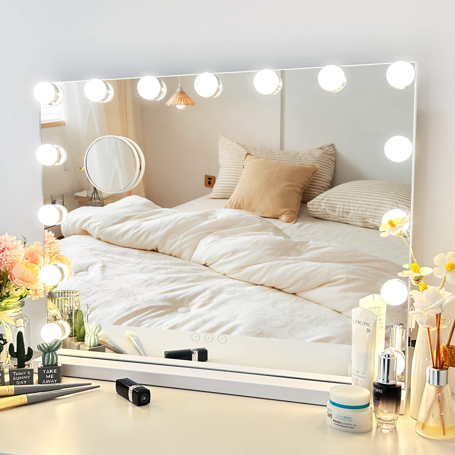 NUSVAN Vanity Mirror with Lights Lighted Makeup Mirror