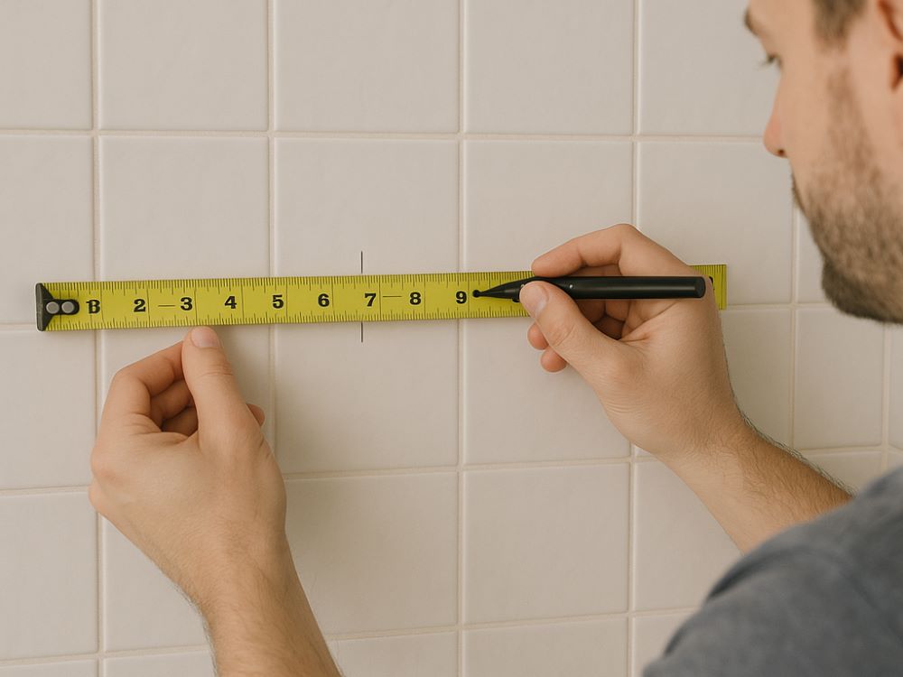 how-to-measure-wall-and-space with tape