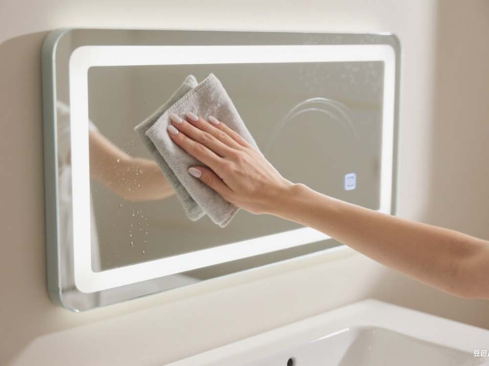 clean touch sensor mirror with soft cloth
