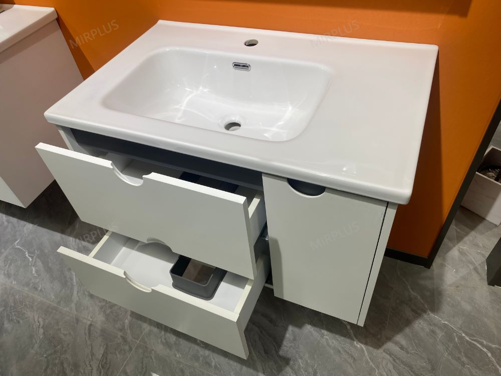 Modern design pvc bathroom cabinet with special main cabinet doors