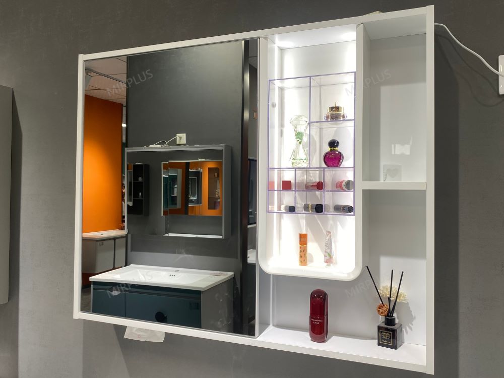 Modern design hiqh quality pvc bathroom cabinet with a elegant design mirror cabinet 