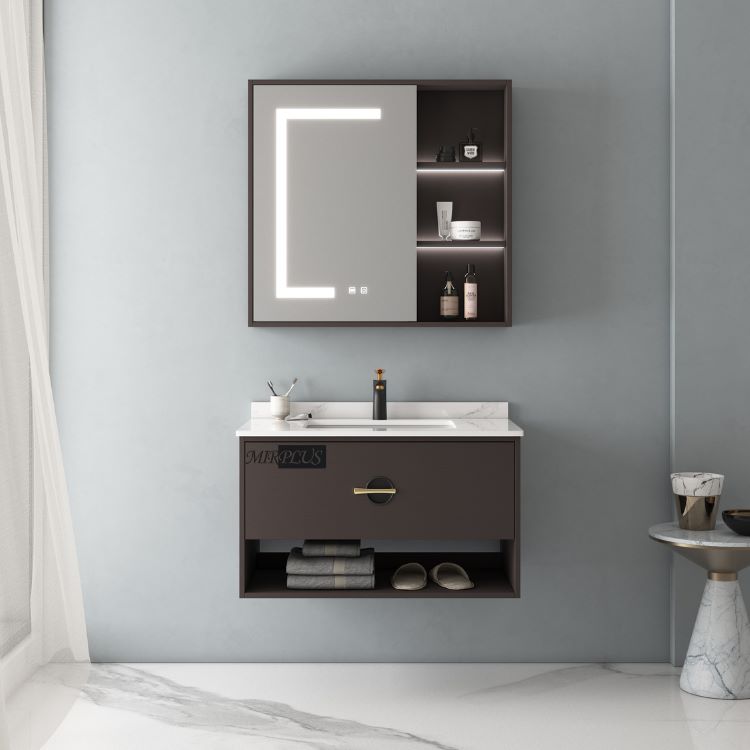 mirplus solid wood mirror cabinet 7717